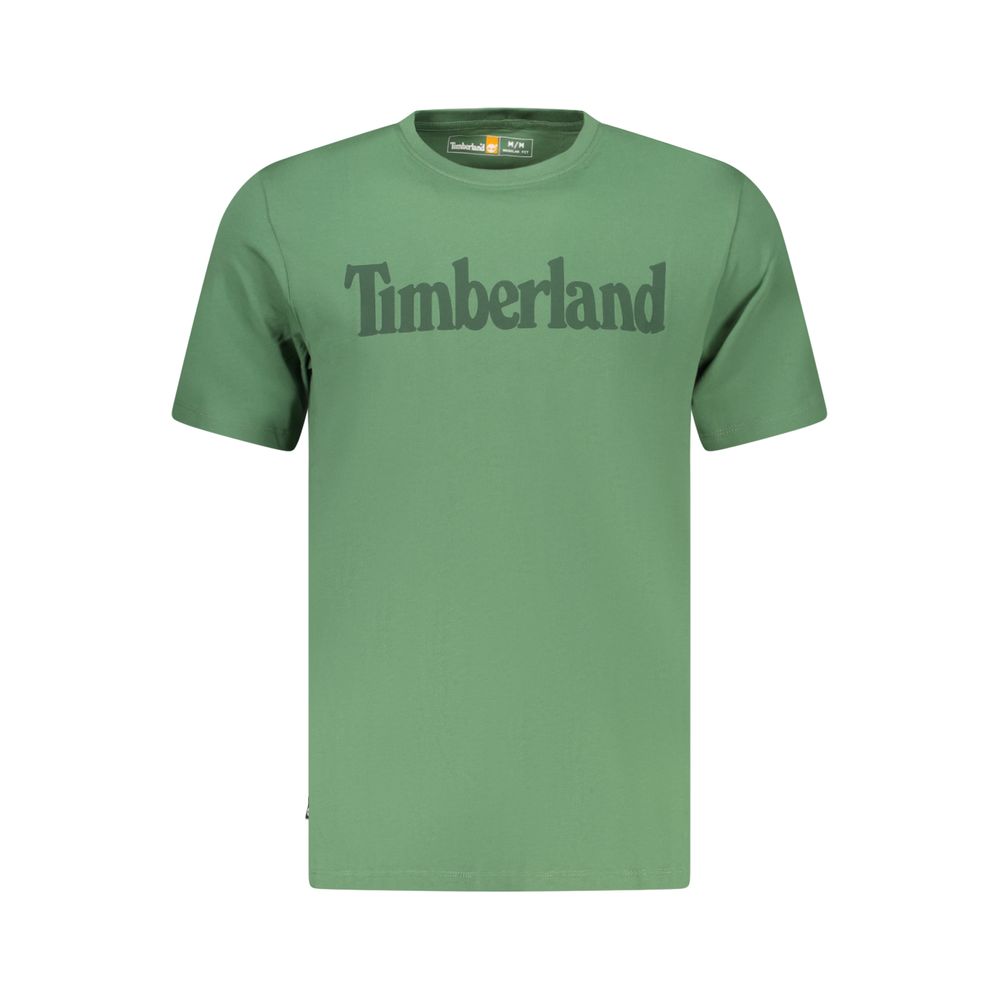 Timberland Green Cotton T-Shirt for Men