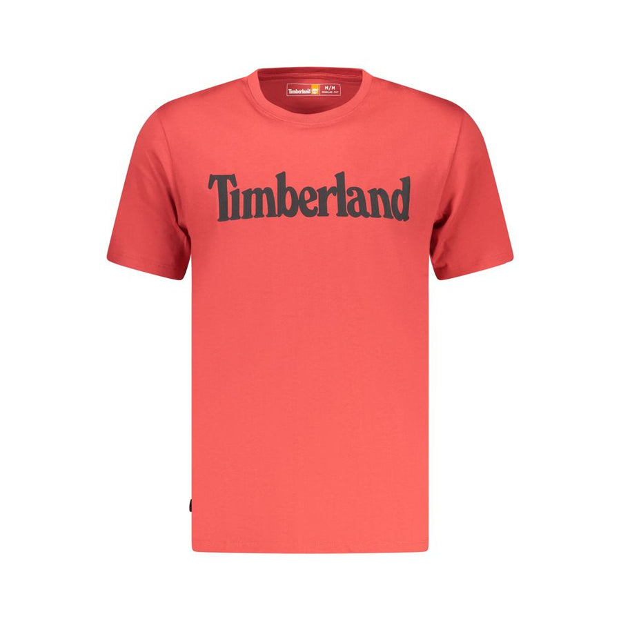 Timberland Rotes Baumwoll-T-Shirt für Herren