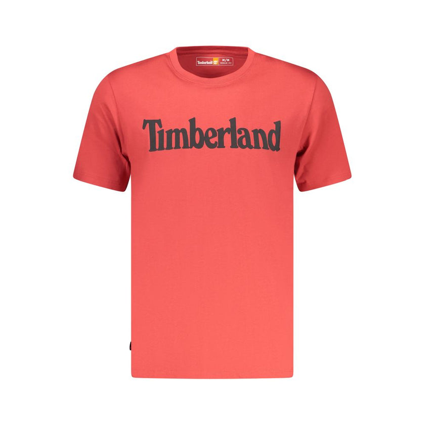 Timberland Rotes Baumwoll-T-Shirt für Herren