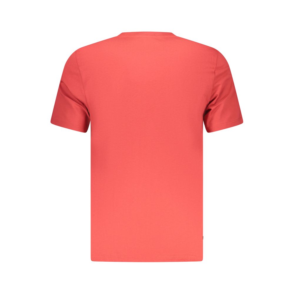 Timberland Rotes Baumwoll-T-Shirt für Herren