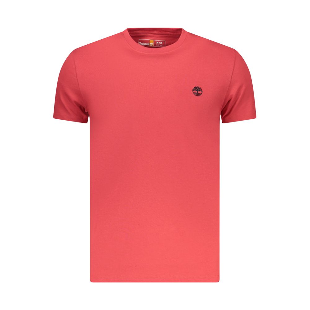 Timberland Red Cotton T-Shirt for Men