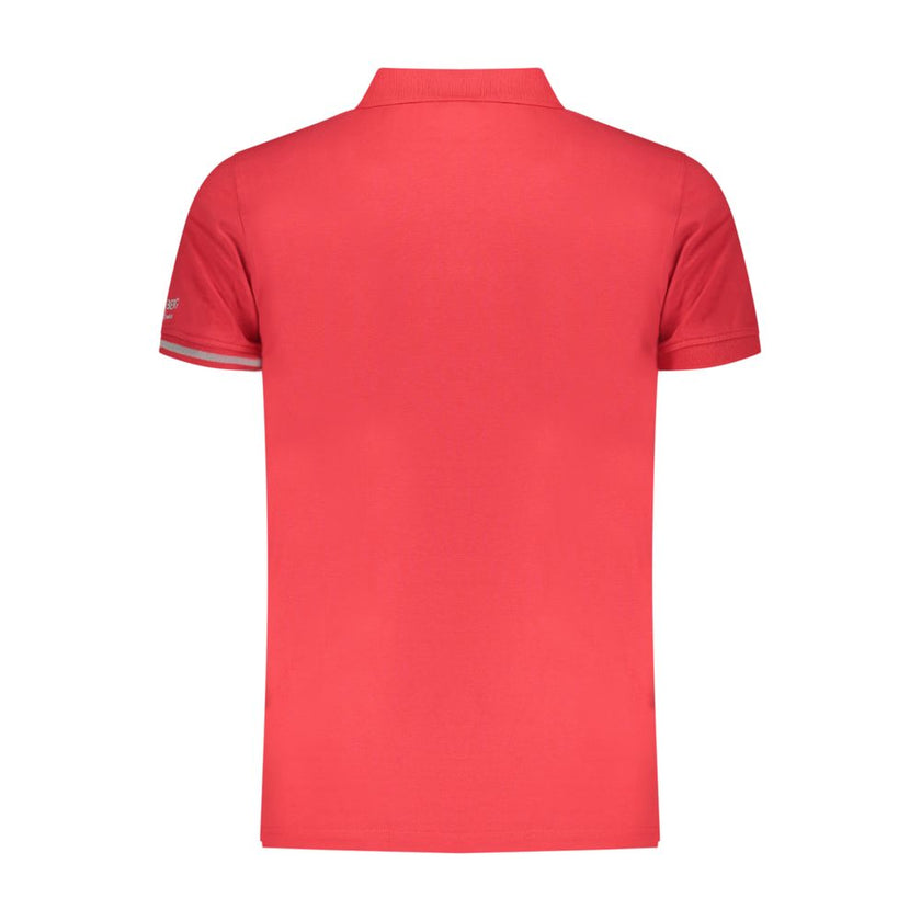 Iceberg Rotes Baumwoll-Poloshirt für Herren