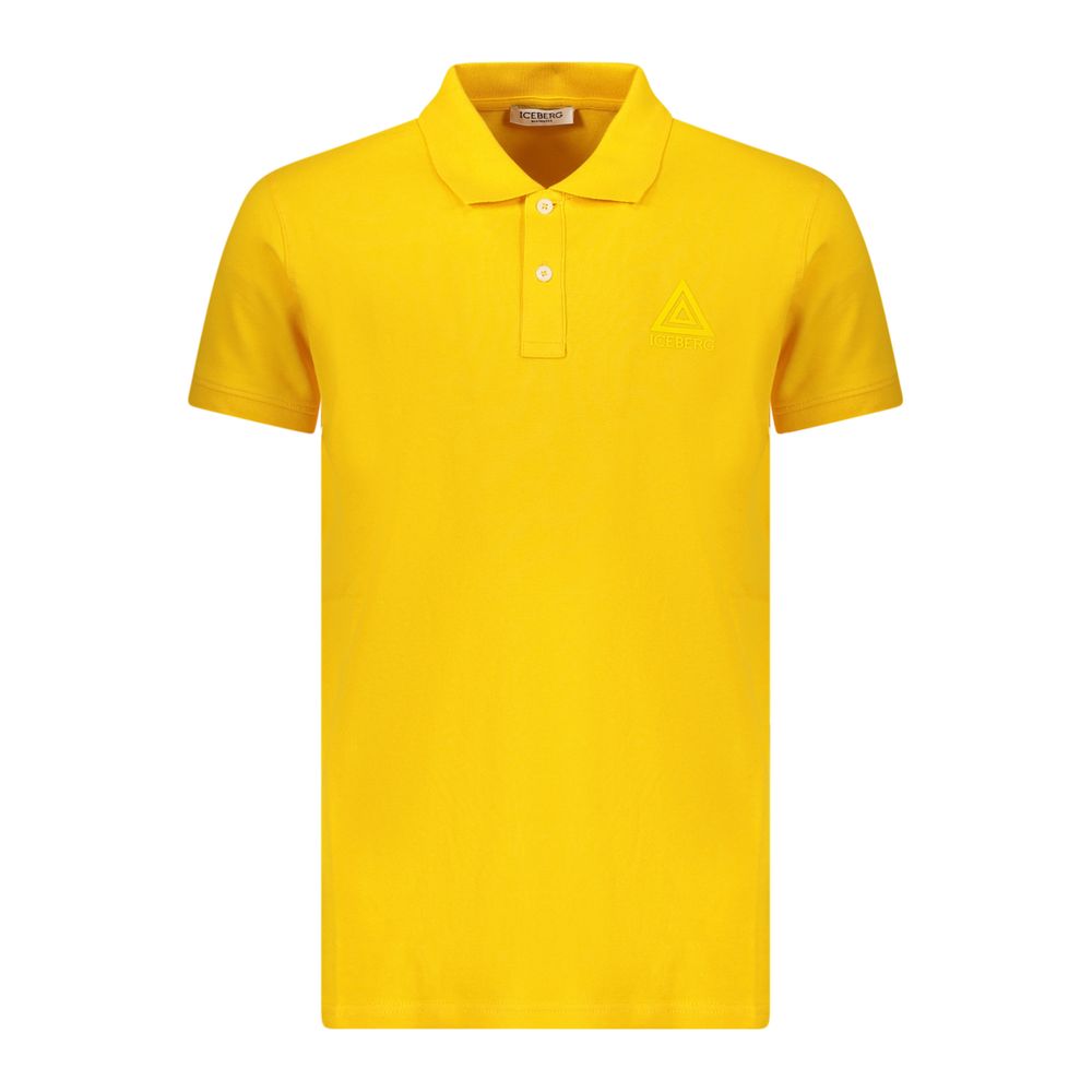Iceberg Men's Yellow Cotton Polo Shirt