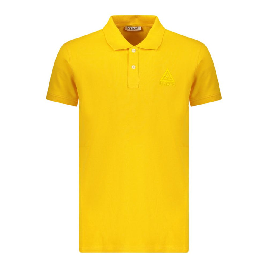 Iceberg Men's Yellow Cotton Polo Shirt