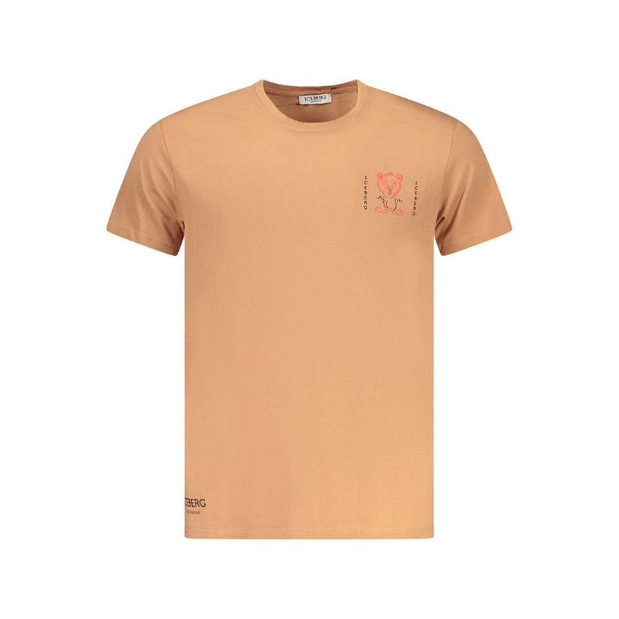 Iceberg Marrone Baumwoll-T-Shirt für Herren