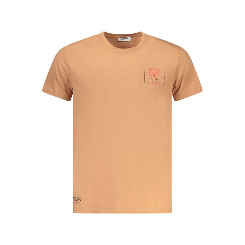 Iceberg Marrone Baumwoll-T-Shirt für Herren
