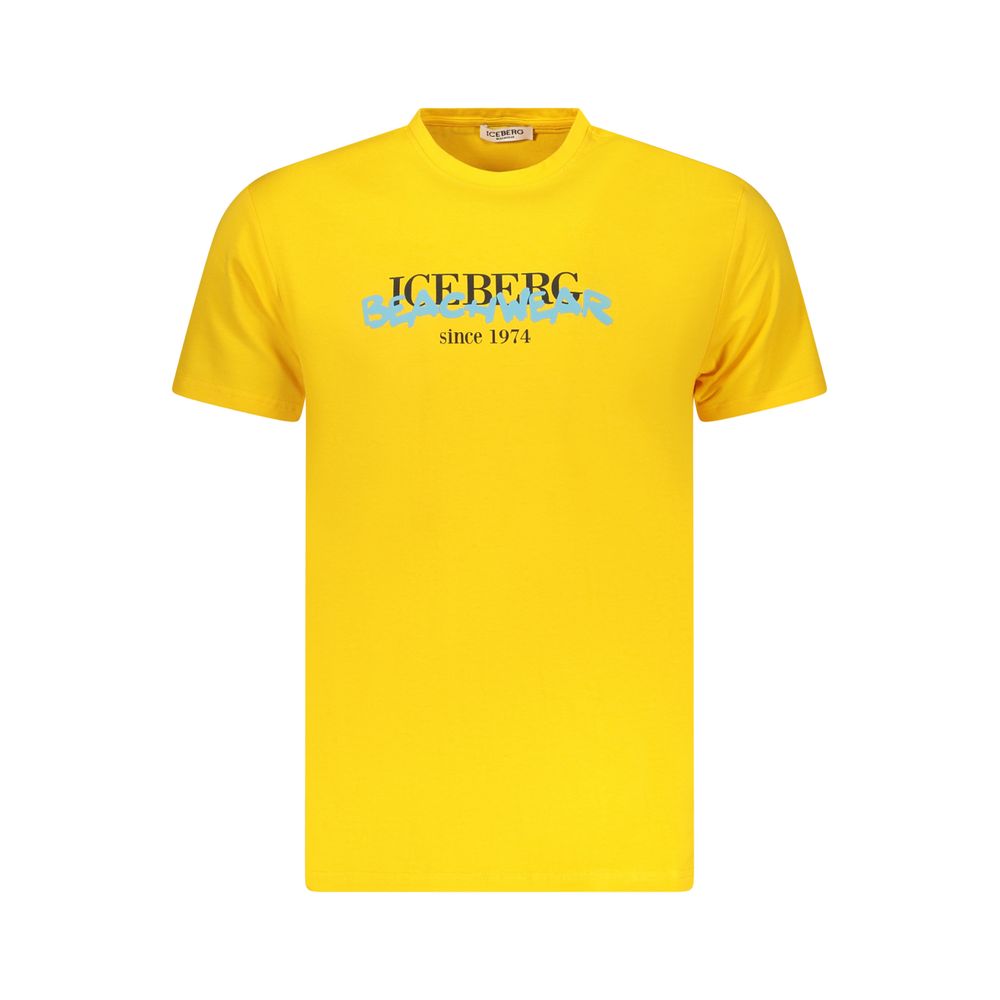 Iceberg Gelbes Baumwoll-T-Shirt