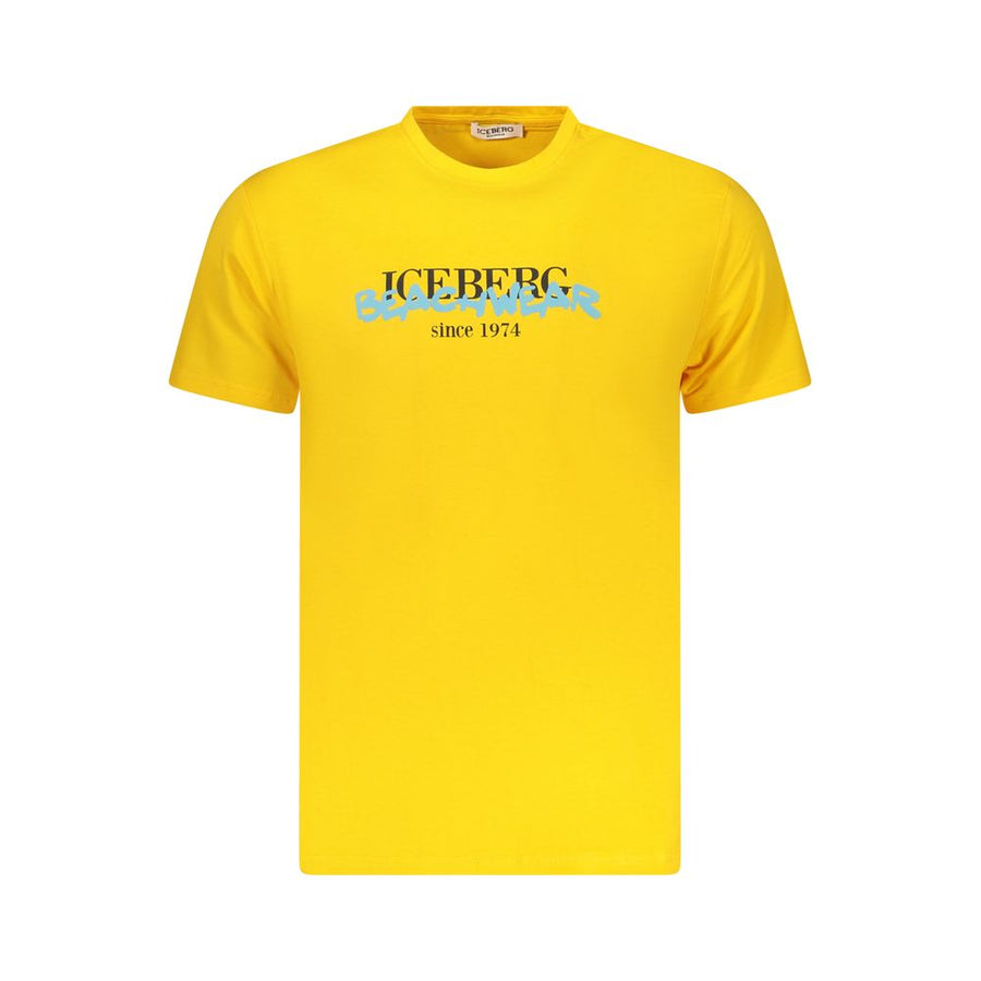 Iceberg Gelbes Baumwoll-T-Shirt