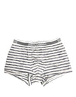 Dolce & Gabbana Herren-Boxershorts in Grau-Weiß gestreift, Regular Fit