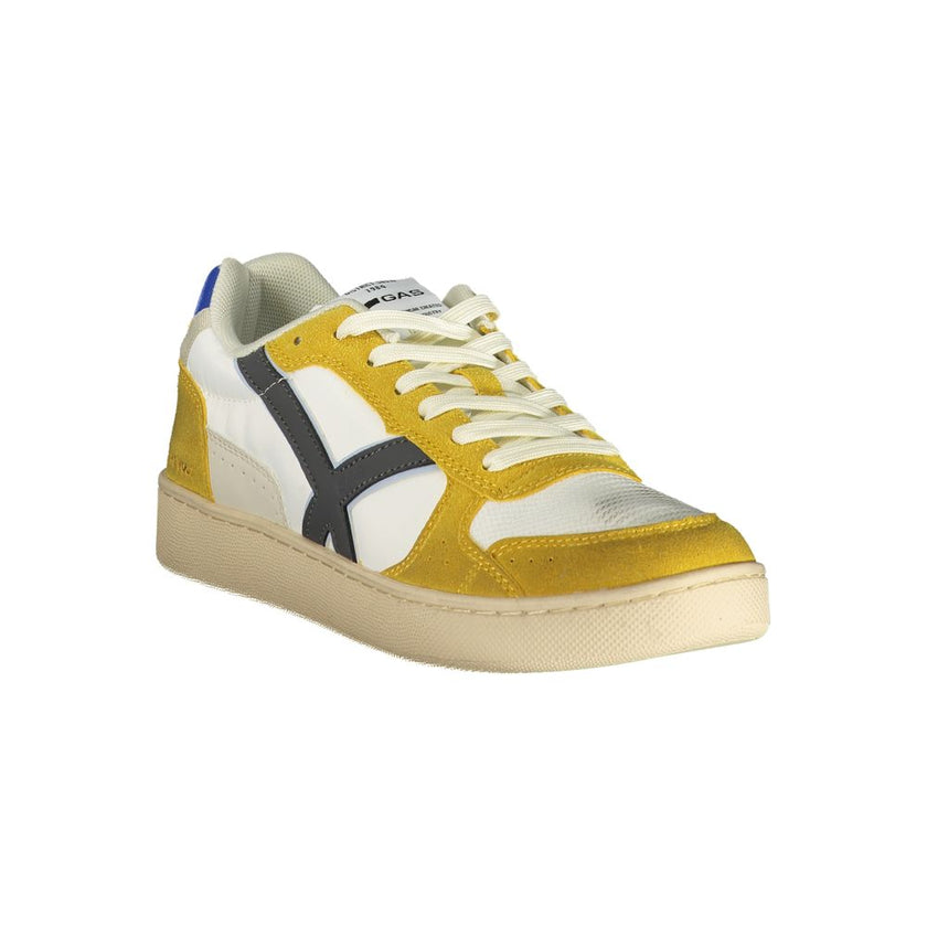 Gas Weiße Herren-Sneaker aus Polyester