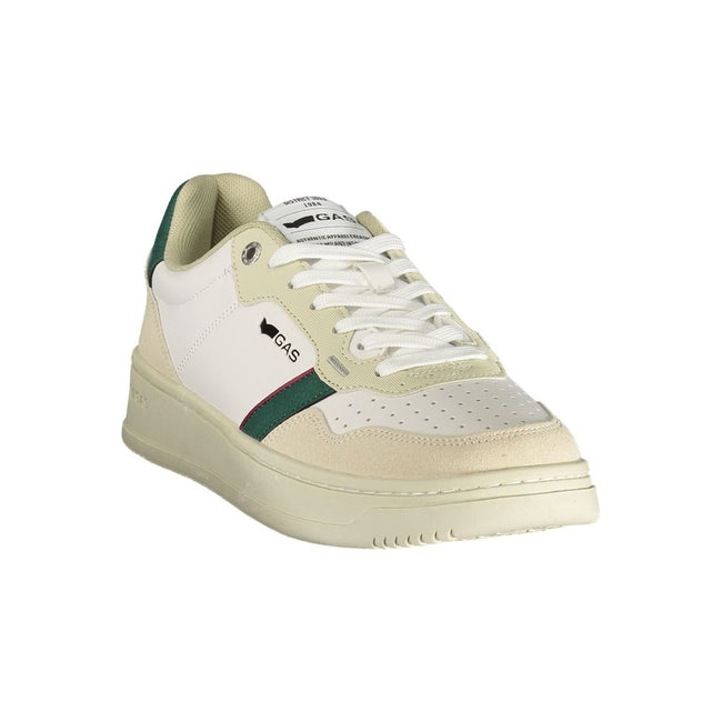Gas Herren-Sneaker aus weißem Polyurethan
