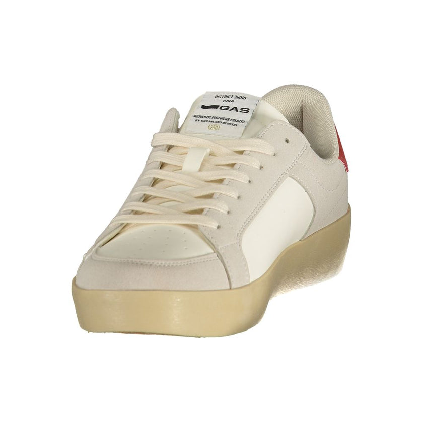 Gas Weißer Herren-Sneaker aus Polyurethan