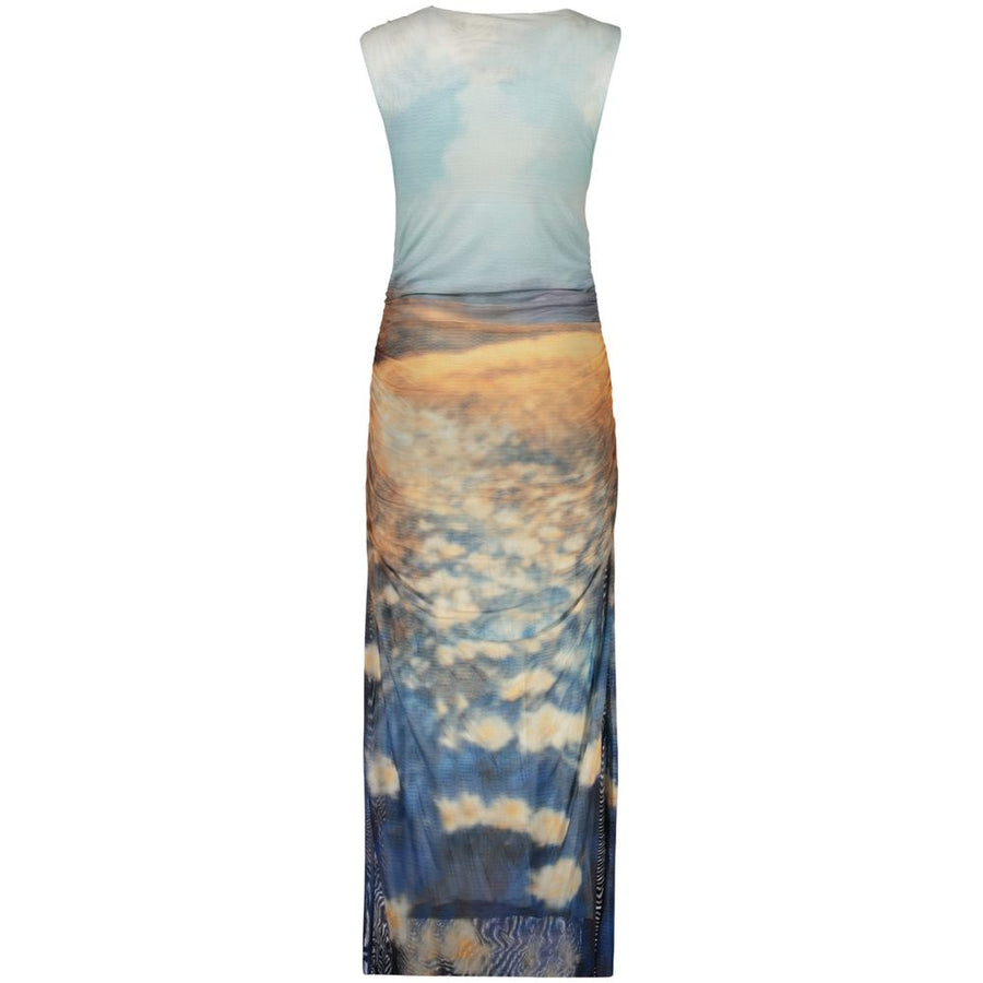 Desigual Blue Polyester Casual Dress