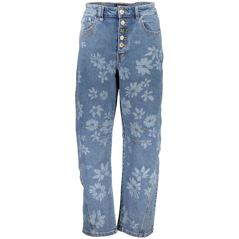 Desigual Blue Cotton Denim Jeans