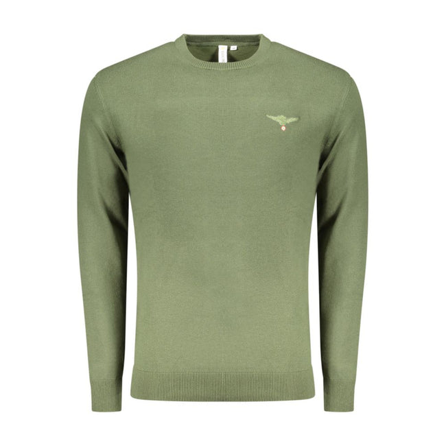 Accademia Militare Verde Baumwollpullover für Herren