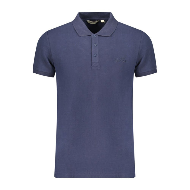 Ellesse Blaues Baumwoll-Poloshirt für Herren