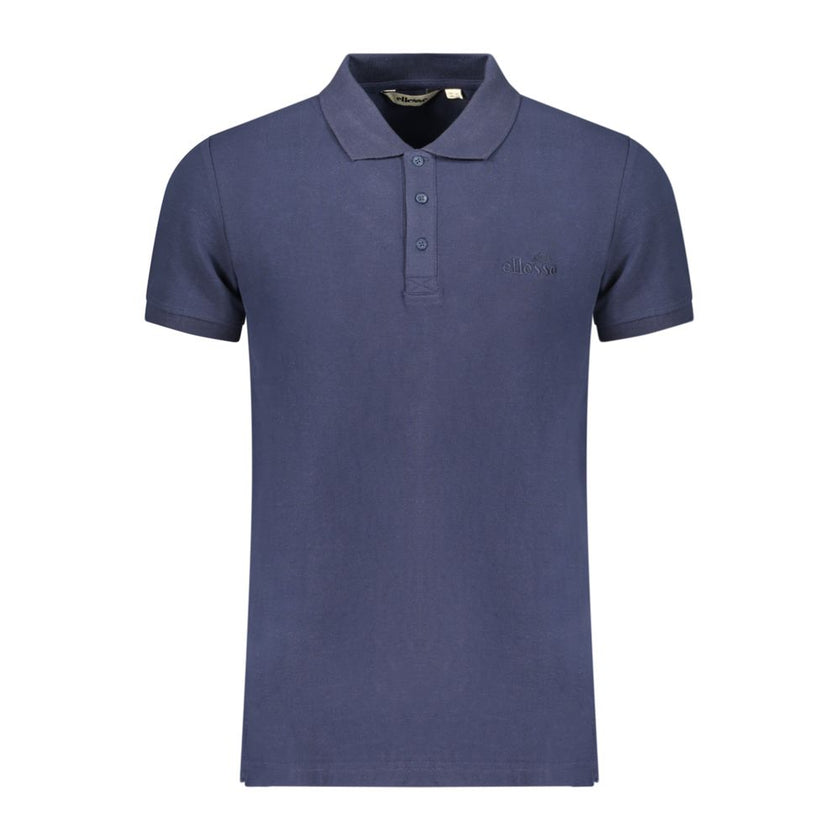 Ellesse Blaues Baumwoll-Poloshirt für Herren