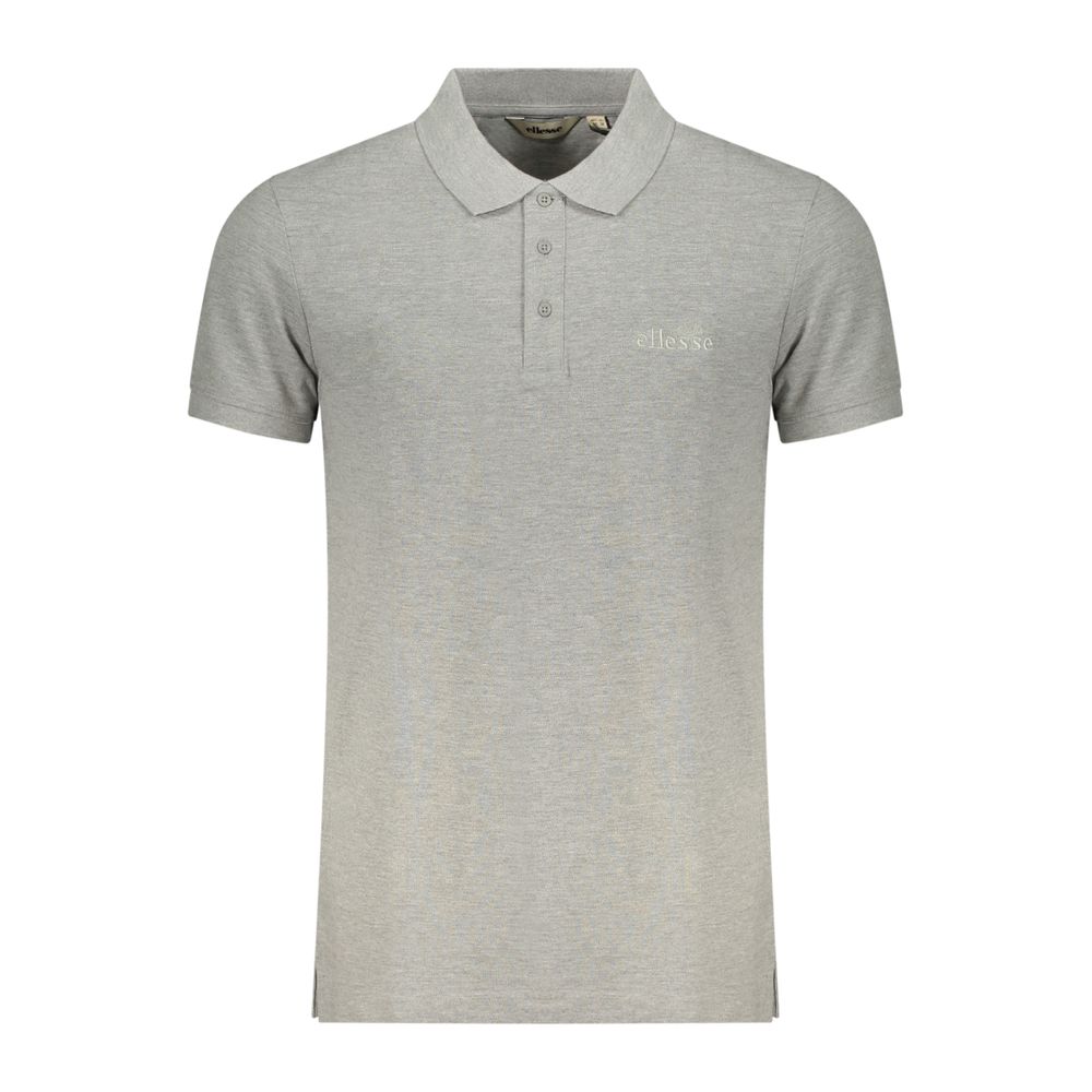 Ellesse Grigio Baumwoll-Herrenpoloshirt