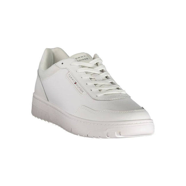 Tommy Hilfiger Weißer Herren-Sneaker aus Polyurethan
