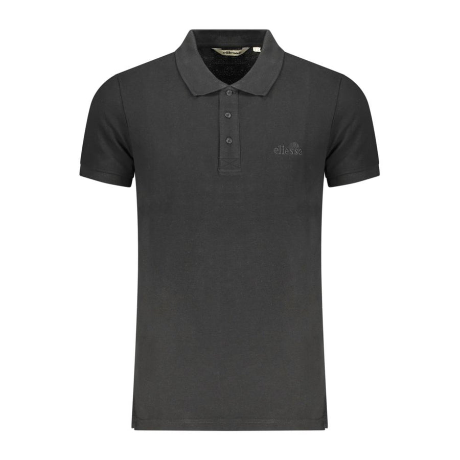Ellesse Men's Black Cotton Polo Shirt