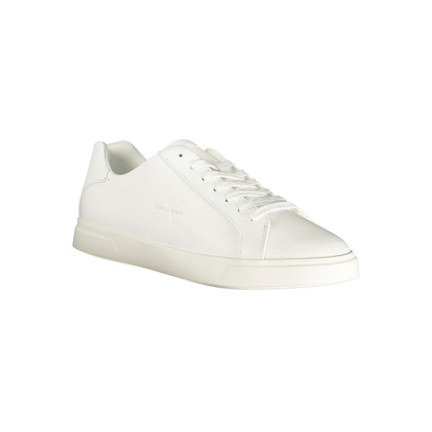 Calvin Klein Weißer Herren-Sneaker aus Polyurethan
