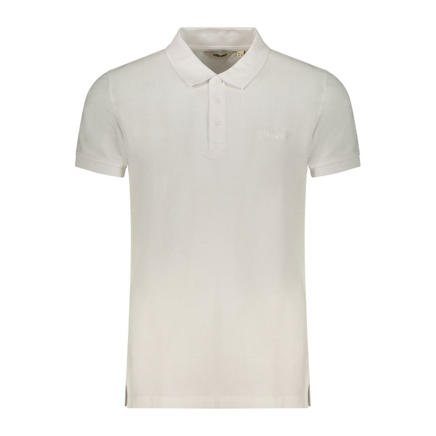 Ellesse White Cotton Men's Polo Shirt