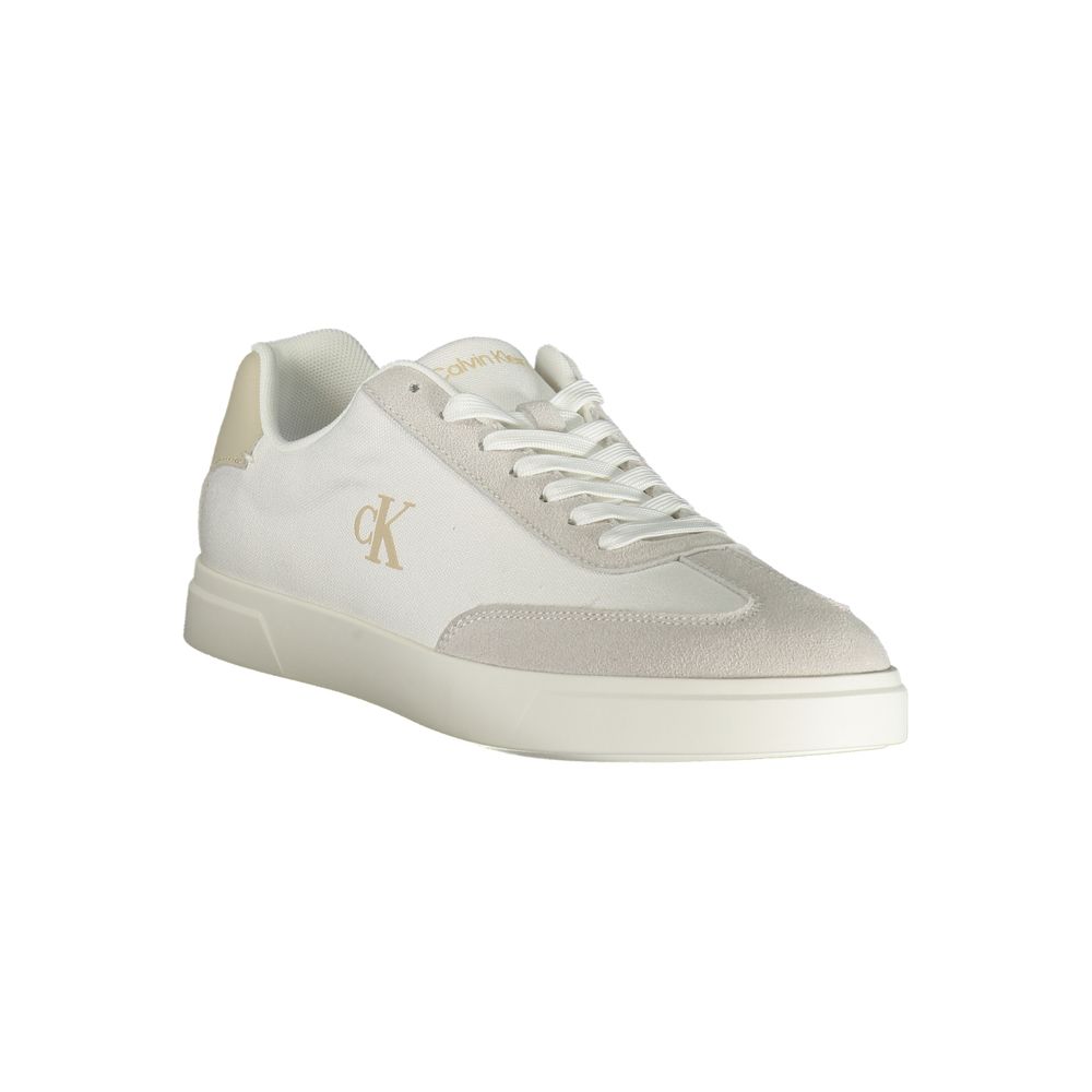 Calvin Klein Men's White Polyurethane Sneaker