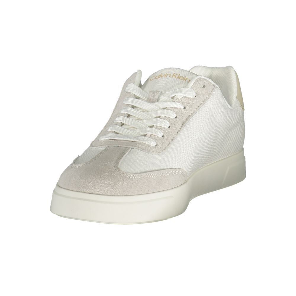 Calvin Klein Men's White Polyurethane Sneaker