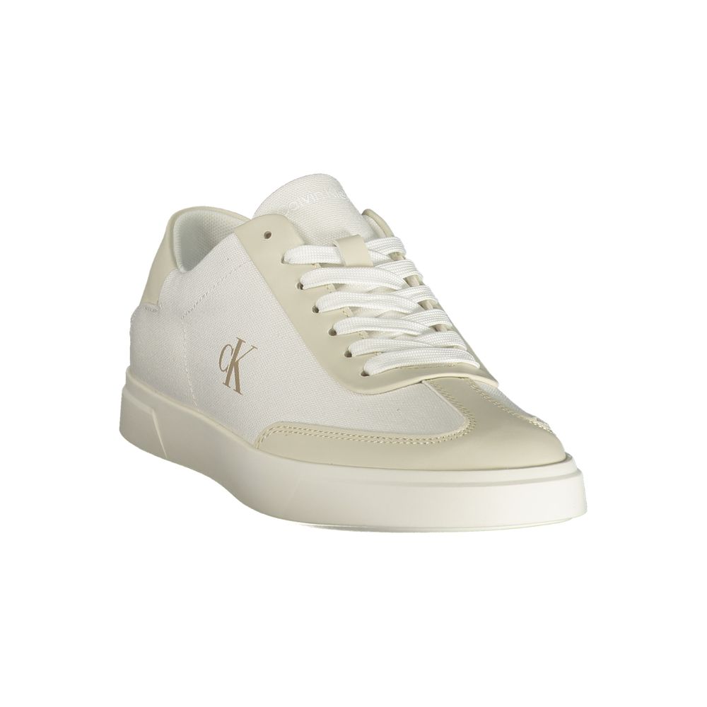 Calvin Klein Weiße Sneaker aus Polyester für sportliche Anlässe