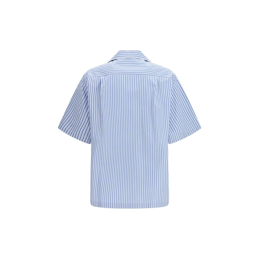 Dolce & Gabbana Blue Cotton Short-Sleeved Shirt