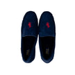 Ralph Lauren Blaue Kunstpelz-Hausschuhe