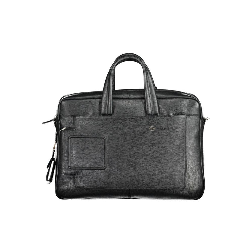 Piquadro Nero Leder Herren-Aktentasche