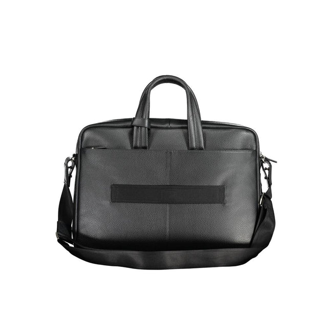 Piquadro Nero Leder Herren-Aktentasche