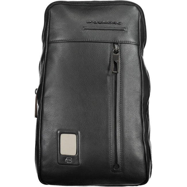 Piquadro Schultertasche aus schwarzem Leder für Herren