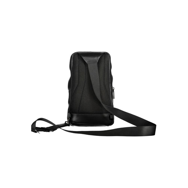 Piquadro Schultertasche aus schwarzem Leder für Herren