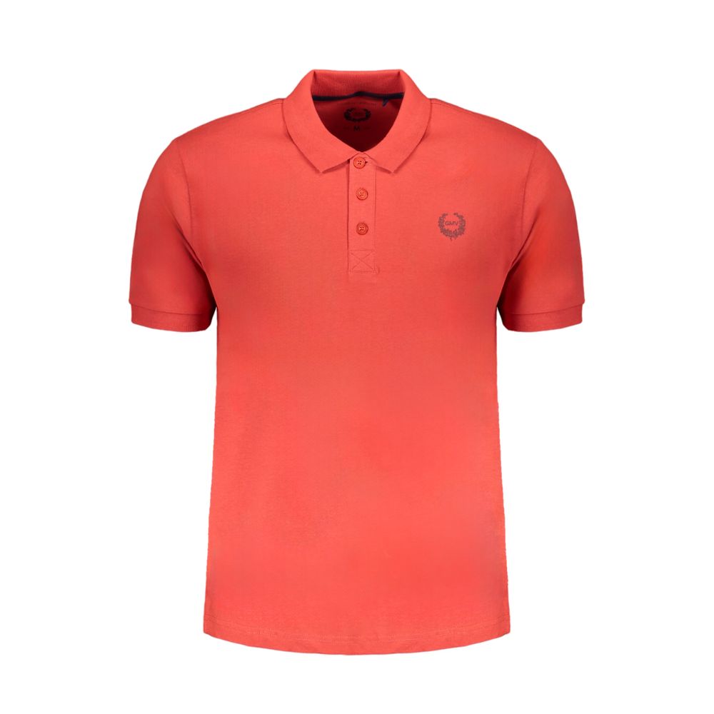 Gianmarco Venturi Men's Red Cotton Polo Shirt