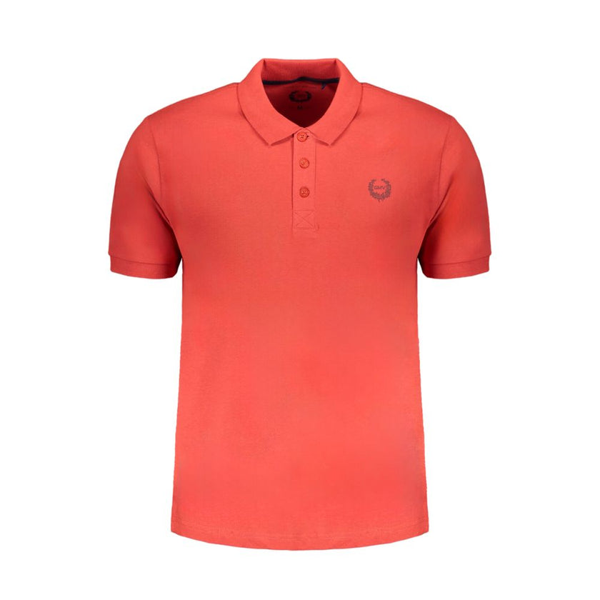 Gianmarco Venturi Rotes Herren-Poloshirt aus Baumwolle