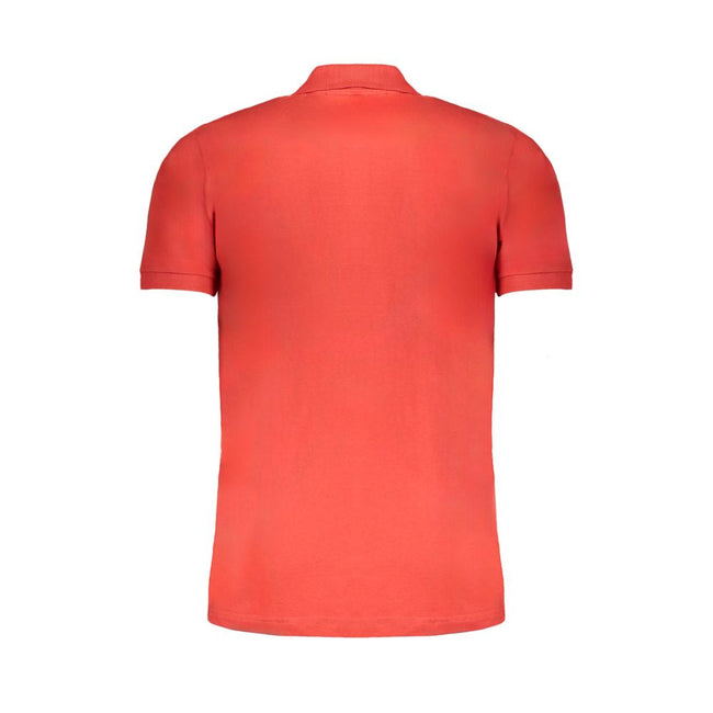 Gianmarco Venturi Rotes Herren-Poloshirt aus Baumwolle