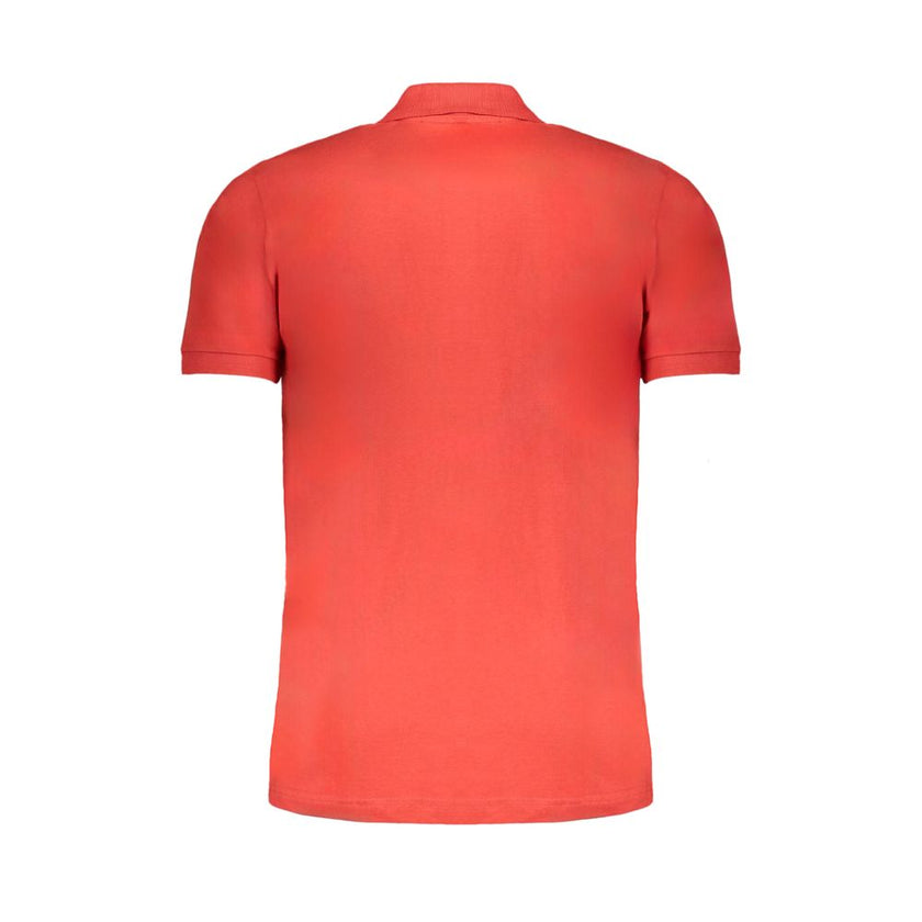 Gianmarco Venturi Rotes Herren-Poloshirt aus Baumwolle