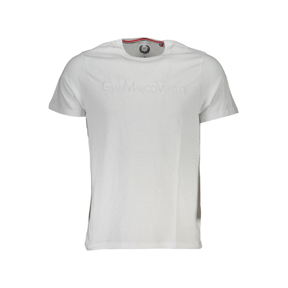 Gianmarco Venturi White Cotton T-Shirt for Men