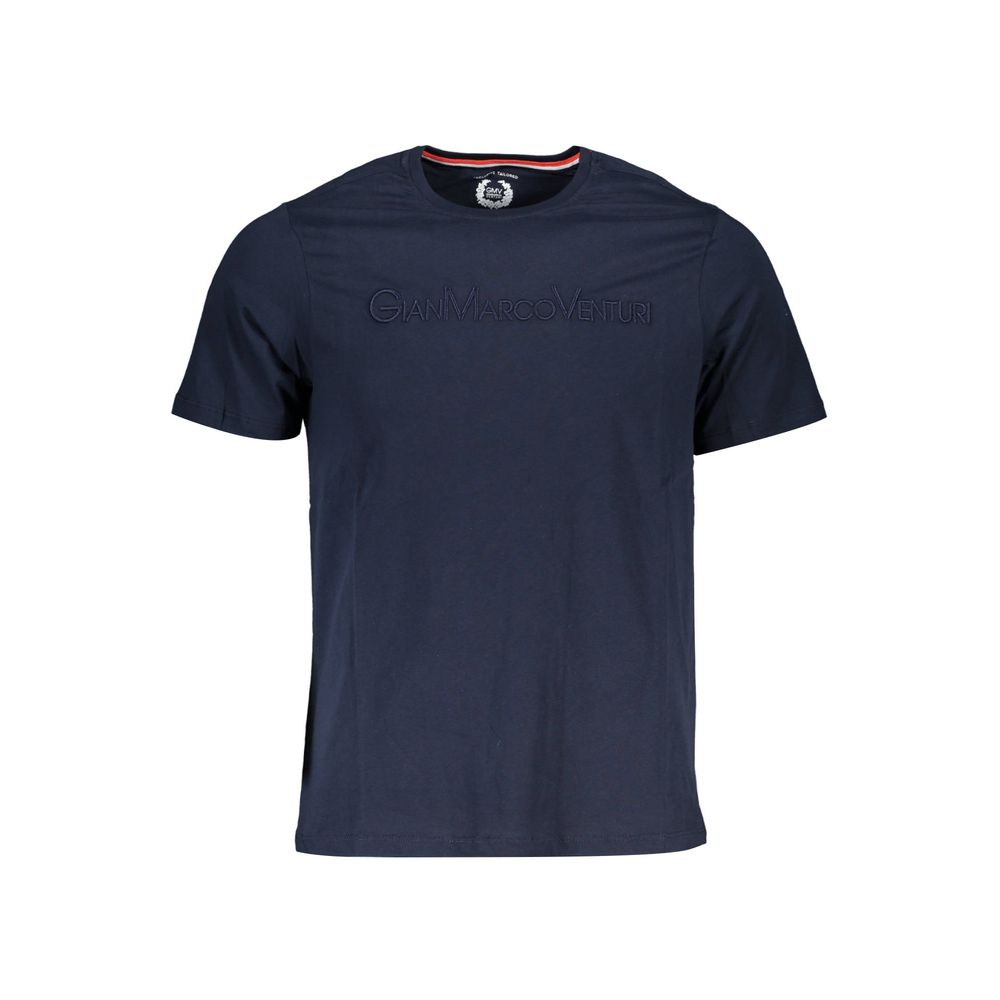 Gianmarco Venturi Blue Cotton T-Shirt for Men