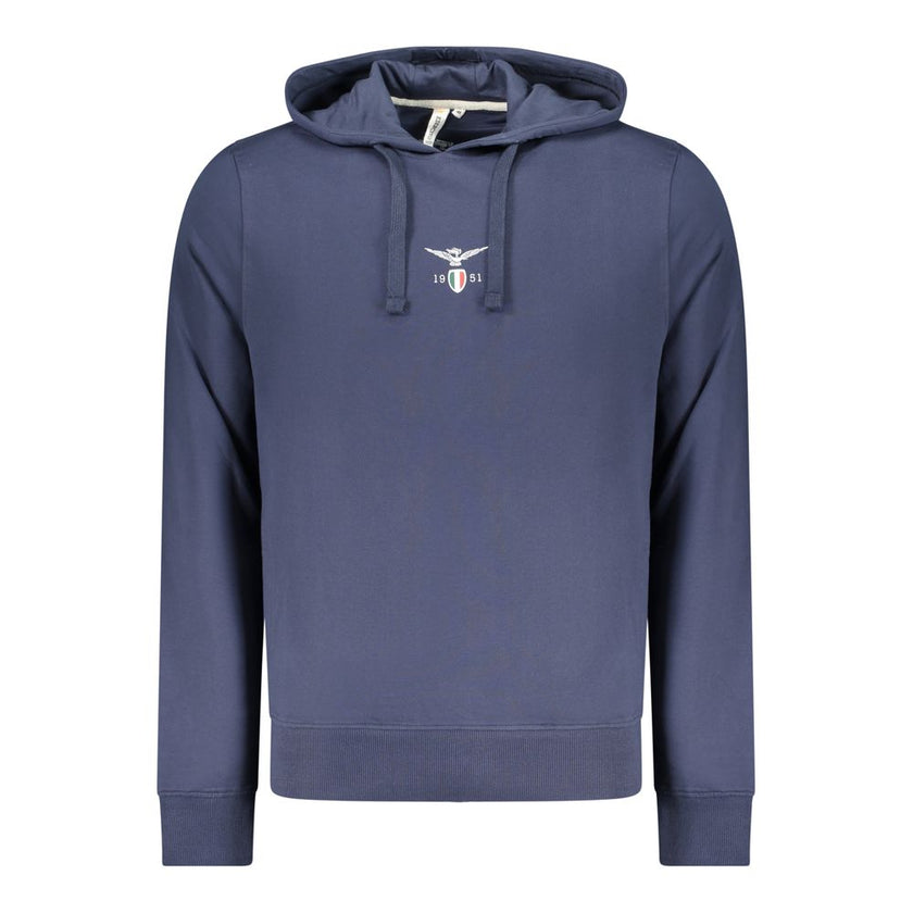 Accademia Militare Blauer Baumwoll-Kapuzenpullover für Herren