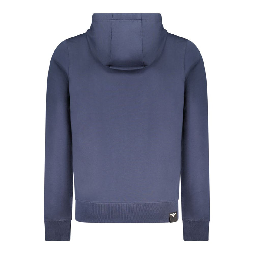 Accademia Militare Blauer Baumwoll-Kapuzenpullover für Herren