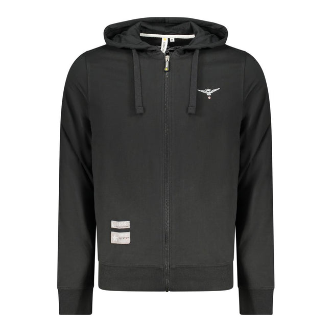 Accademia Militare Schwarzer Herren-Hoodie aus Baumwolle