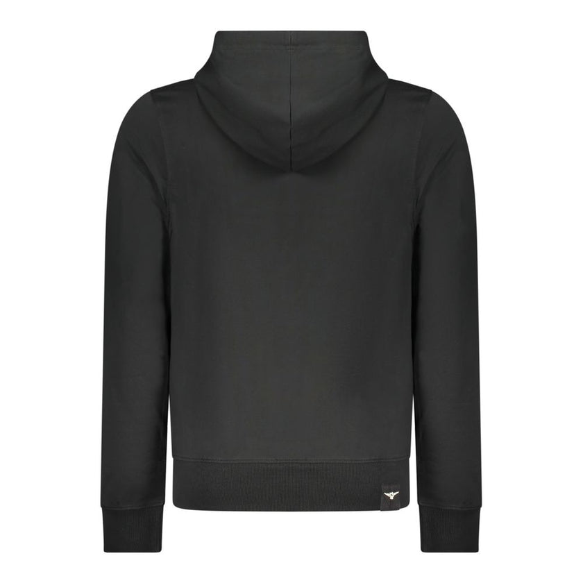 Accademia Militare Schwarzer Herren-Hoodie aus Baumwolle
