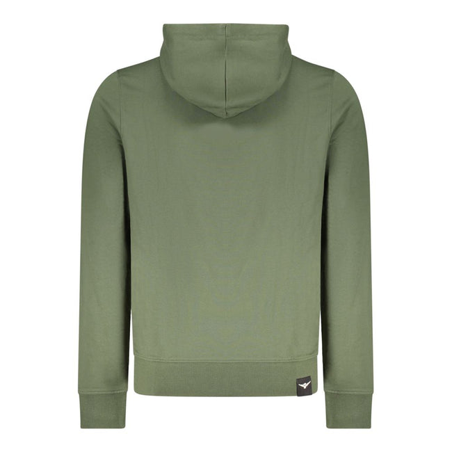 Accademia Militare Verde Baumwoll-Kapuzenpullover für Herren