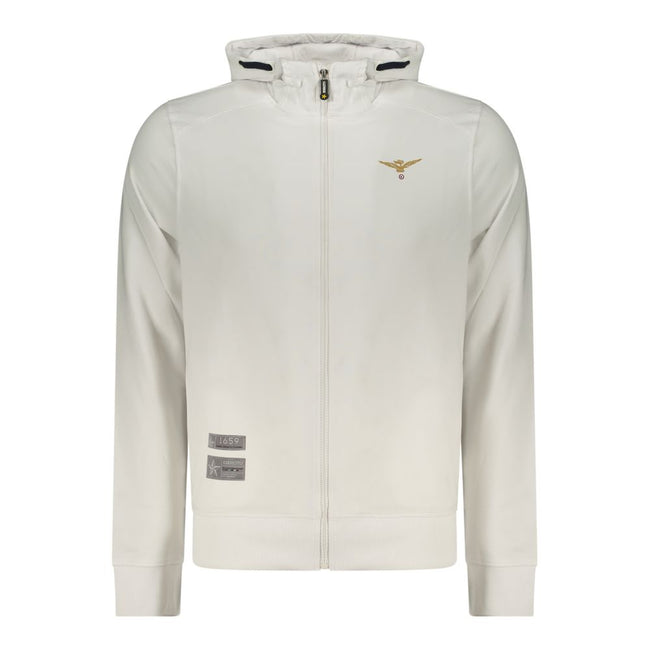Accademia Militare Weißer Herren-Kapuzenpullover aus Baumwolle