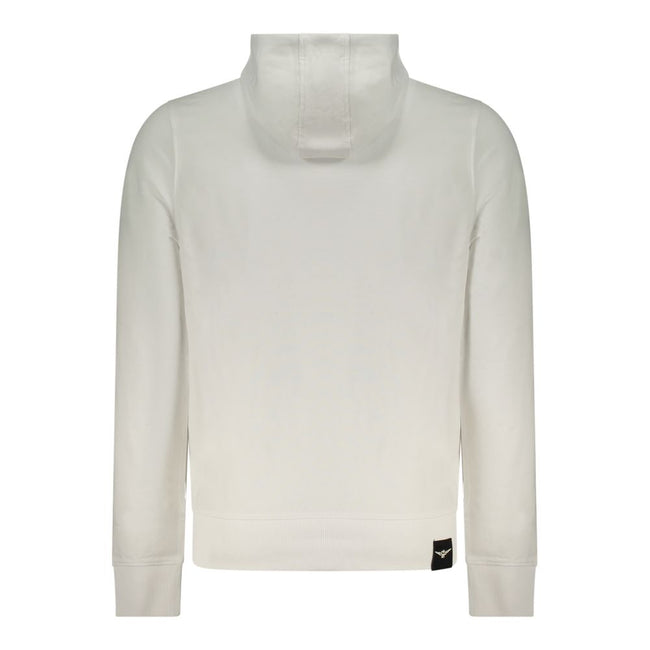 Accademia Militare Weißer Herren-Kapuzenpullover aus Baumwolle