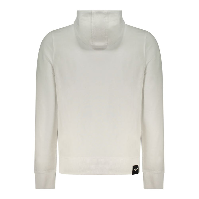 Accademia Militare Weißer Herren-Kapuzenpullover aus Baumwolle