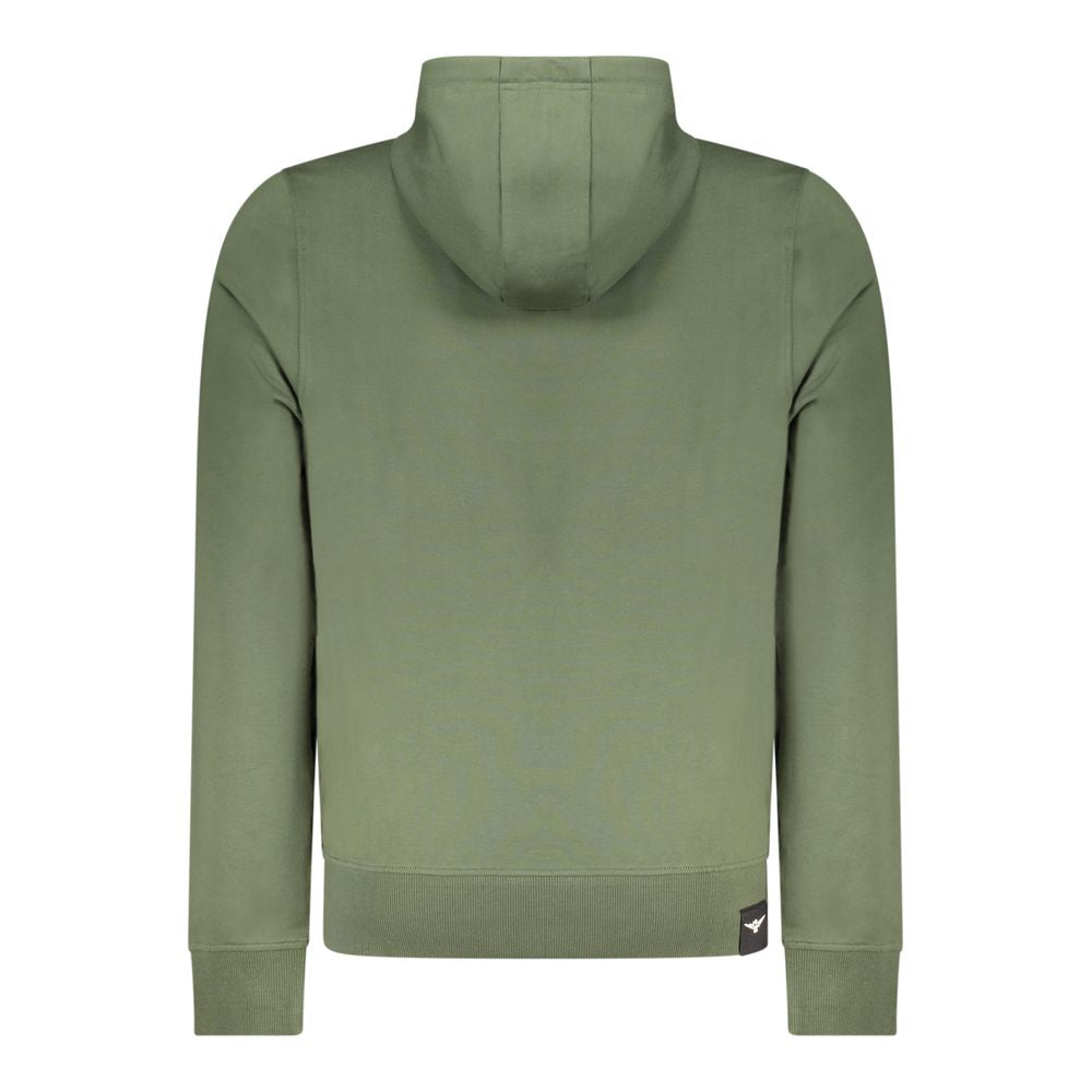 Accademia Militare Verde Baumwoll-Kapuzenpullover für Herren